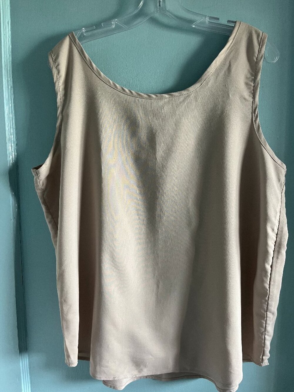 Vintage 90s Reitmans, Made in Canada, Light Taupe Tank Top XL
